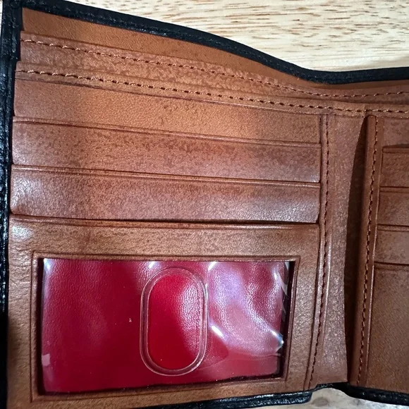 Dooney & Bourke Black Leather Compact Wallet - Picture 6 of 9